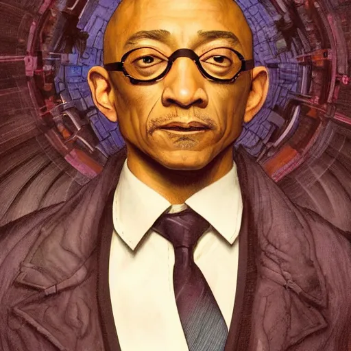 Prompt: Giancarlo Esposito as Professor X, highly detailed, digital painting, artstation, concept art, smooth, sharp focus, illustration, ArtStation, art by artgerm and greg rutkowski and alphonse mucha and J. C. Leyendecker and Edmund Blair Leighton and Katsuhiro Otomo and Geof Darrow and Phil hale and Ashley wood and Ilya repin and Charlie Bowater