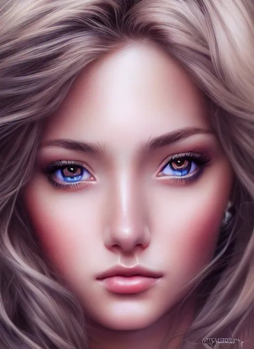 Image similar to a gorgeous female photo, professionally retouched, soft lighting, half body shot, realistic, smooth face, perfect eyes, symmetrical, wide angle, sharp focus on eyes, 8 k high definition, insanely detailed, intricate, elegant, art by artgerm