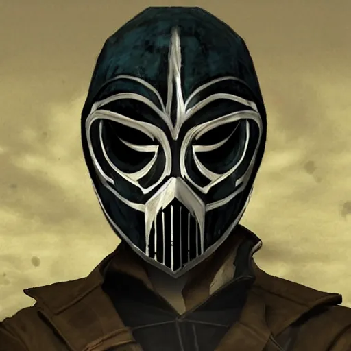 Image similar to corvo attano in mask