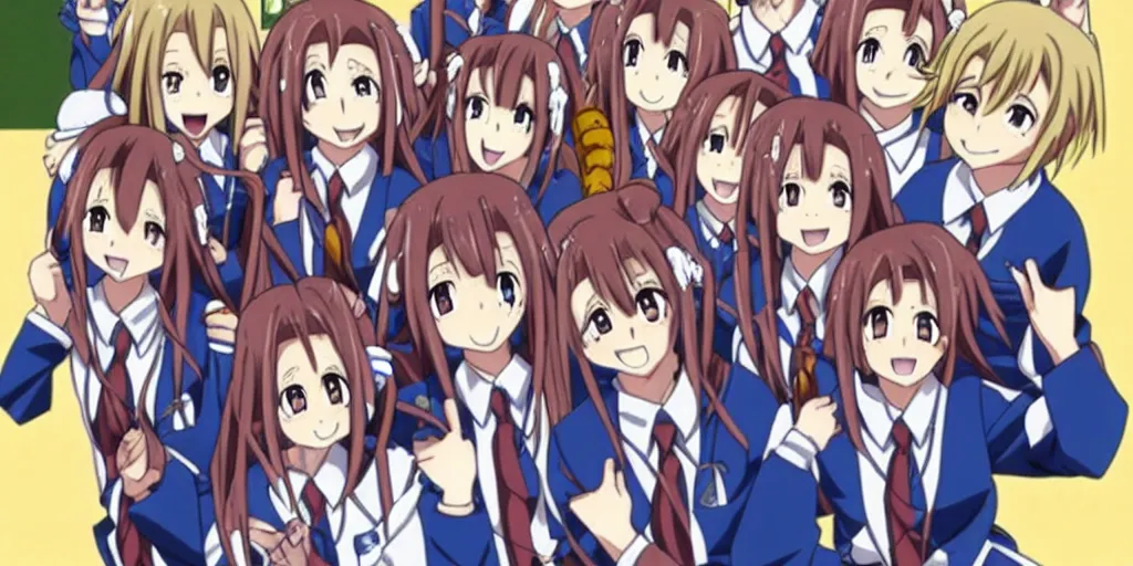 Image similar to ned's school survival guide as an harem anime