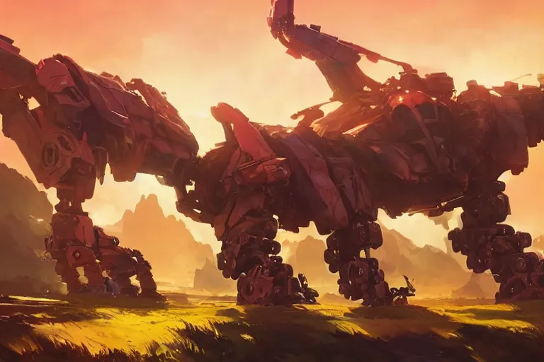 Image similar to scorcher machine mecha animal beast robot of horizon forbidden west horizon zero dawn bioluminiscence, behance hd by jesper ejsing, by rhads, makoto shinkai and lois van baarle, ilya kuvshinov, rossdraws global illumination