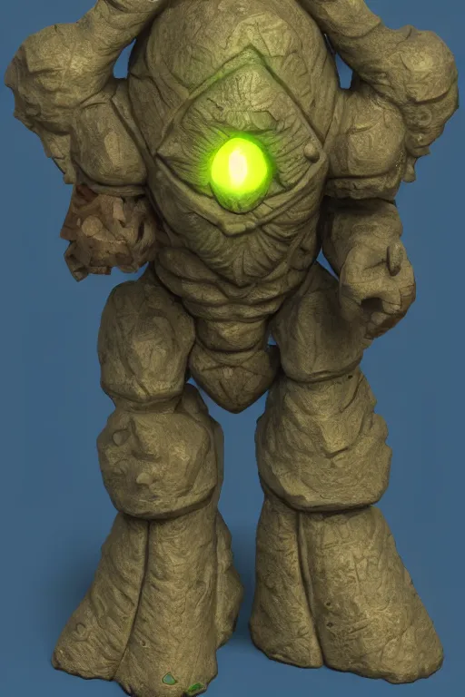 Image similar to zelda fantasy art golem monster troll, global illumination ray tracing hdr fanart arstation by sung choi and eric pfeiffer and gabriel garza and casper konefal