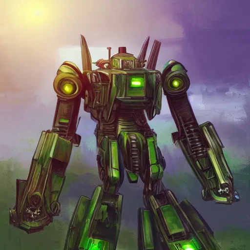 Image similar to Rusty transformer of a 1920 race car, autobots, optimus prime, bumblebee, transformer, car changing into a mecha, soft green lighting, highly detailed, digital painting, artstation, concept art, smooth, sharp focus, illustration