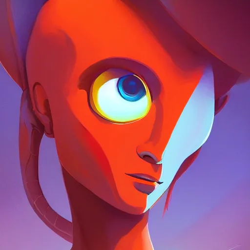 Image similar to face icon stylized minimalist alien 1 9 7 9, loftis, cory behance hd by jesper ejsing, by rhads, makoto shinkai and lois van baarle, ilya kuvshinov, rossdraws global illumination