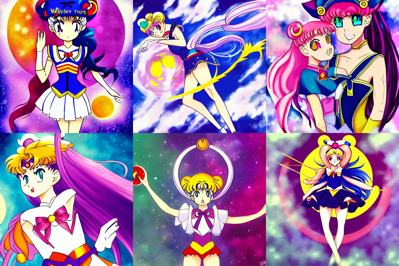 Prompt: Sailor Moon fanart, by ShizenBomber, deviantart