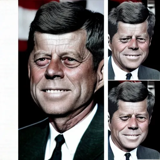 Prompt: elderly former president jfk. age 8 5. ap photo, 2 0 0 2. wrinkled, wizened face. color photo. contest winner