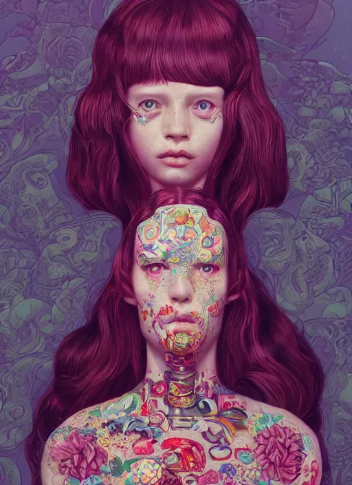 Image similar to Y2K girl :: by Martine Johanna and Simon Stålenhag and Chie Yoshii and Casey Weldon and Guillermo del toro :: ornate, dynamic, particulate, rich colors, intricate, elegant, highly detailed, centered, artstation, smooth, sharp focus, octane render, 3d
