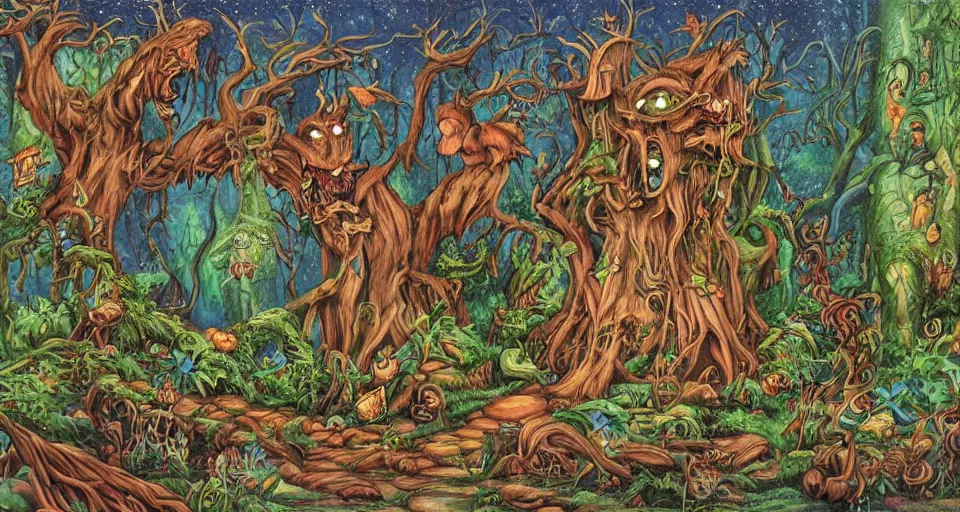 Image similar to Enchanted and magic forest, by ED roth