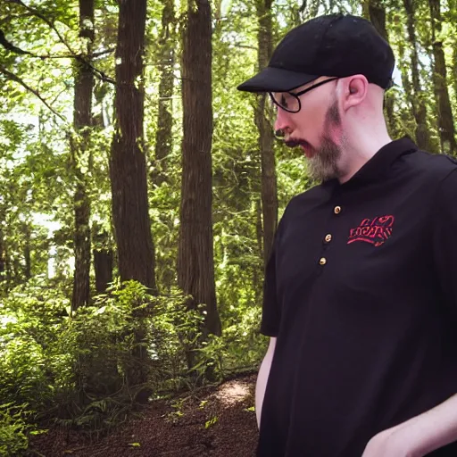 Image similar to Doug Walker Nostalgia Critic is god in heaven, dramatic lighting, photograph, bright f2.8 50mm