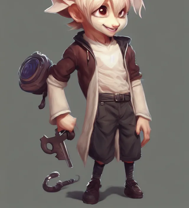 Image similar to character concept art of a cute young male anthropomorphic character | | cute - fine - face, pretty face, key visual, realistic shaded perfect face, fine details by stanley artgerm lau, wlop, rossdraws, james jean, andrei riabovitchev, marc simonetti, and sakimichan, trending on artstation