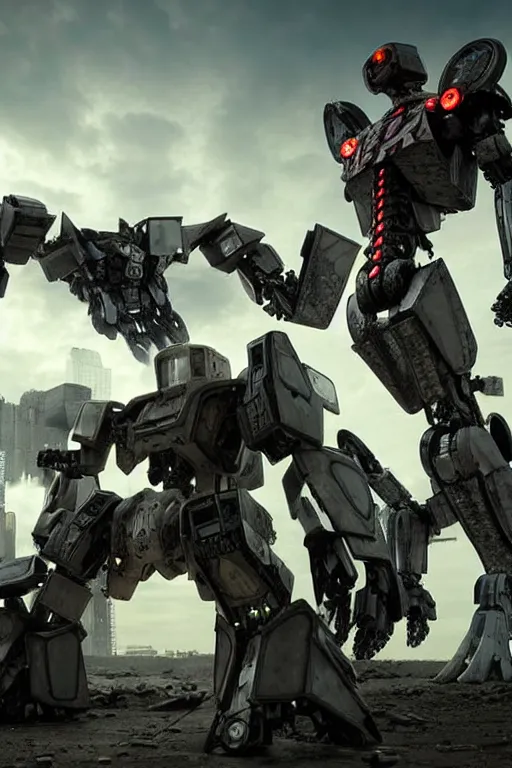 Image similar to a furture ai boxing humanoid mecha in ruin city, victory, punk style, by war robots, real steel ( 2 0 1 1 ), westworld and eve venture and pacific rim and machine warrior 5, cryengine, frostbite 3 engine, camouflage scheme, sharp focus, 8 k realistic, high definition, insanely detailed, sunny, ray tracing, realistic shaded,