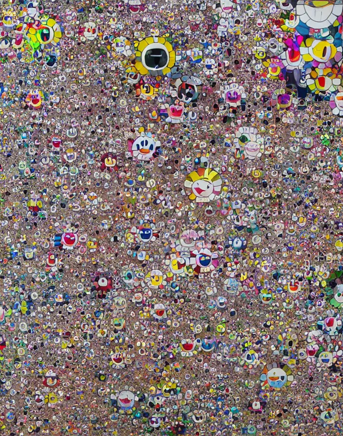 Image similar to hyper detailed industraial & utility by takashi murakami