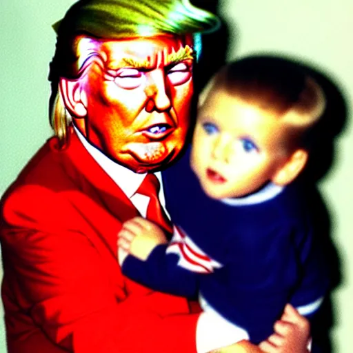 Prompt: Donald Trump as a child