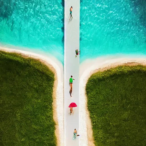 Prompt: summer aesthetic!!, trending on unsplash, [ 4 k photorealism ]!!, professional photography, [ overhead view ]!, shot by jimmy nelson