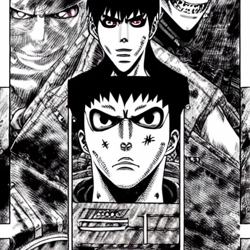 Prompt: mad max manga by junji ito