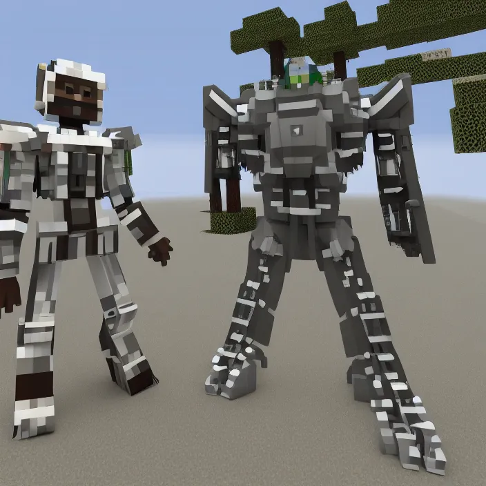 Prompt: kanye west as a transformer robot in a raytracing minecraft test. nvidia rtx, 4 k, ultra settings