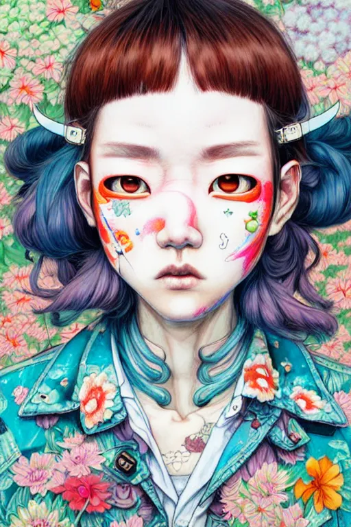 Image similar to cowboy style of yoshii chie and hikari shimoda and martine johanna, highly detailed