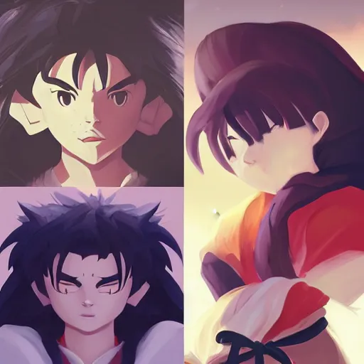 Image similar to face icon stylized minimalist inuyasha, loftis, cory behance hd by jesper ejsing, by rhads, makoto shinkai and lois van baarle, ilya kuvshinov, rossdraws global illumination