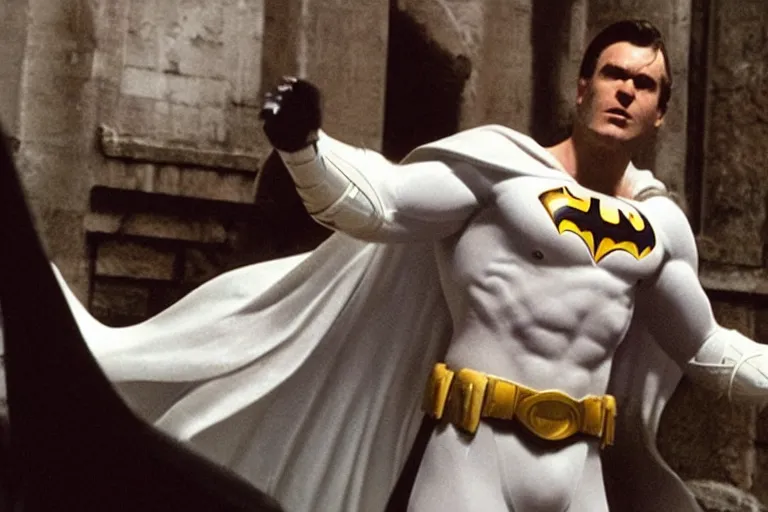 Image similar to white batman jfdasklfjoas owqopafsdnafdih pfdas