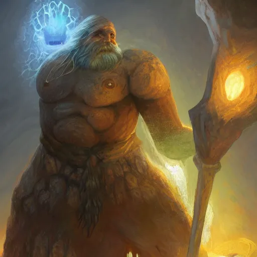 Image similar to The runic stone elemental golem, d&d art, fantasy, painted, 4k, high detail, sharp focus