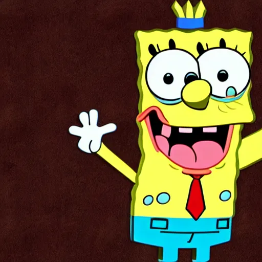 Prompt: realistic photo of spongebob becoming president,