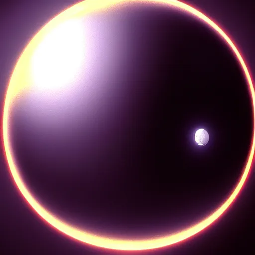 Image similar to Ray tracing, reflective orb, magic, by Greg Rutkowski