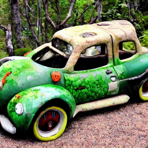 Prompt: nature cars rock and roll