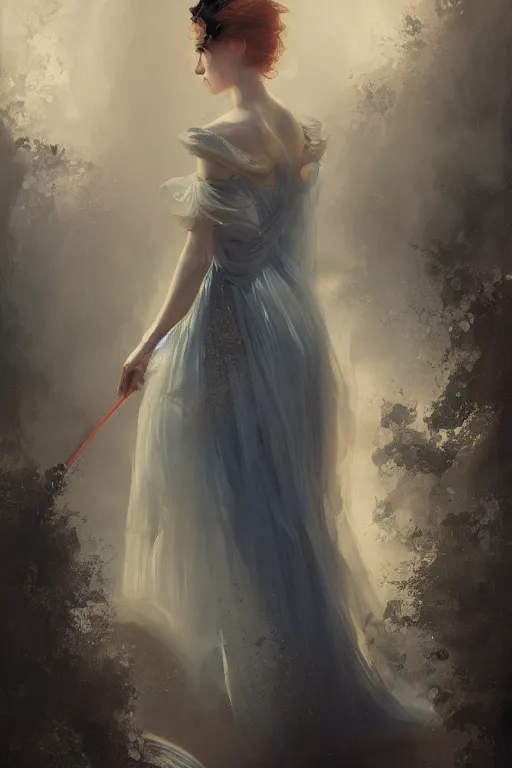 Prompt: cinderella, oil painting, darkness, paint texture, digital painting, highly detailed, artstation, sharp focus, illustration, concept art, ruan jia, charlie bowater, tom bagshaw, norman rockwell