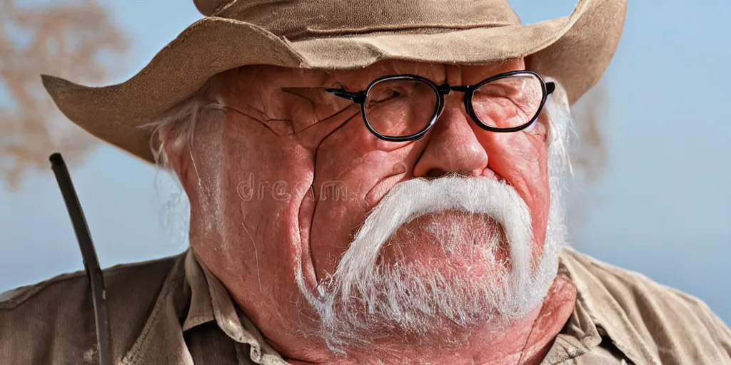 Prompt: wilford brimley diabeetus bobblehead high fidelity stock image