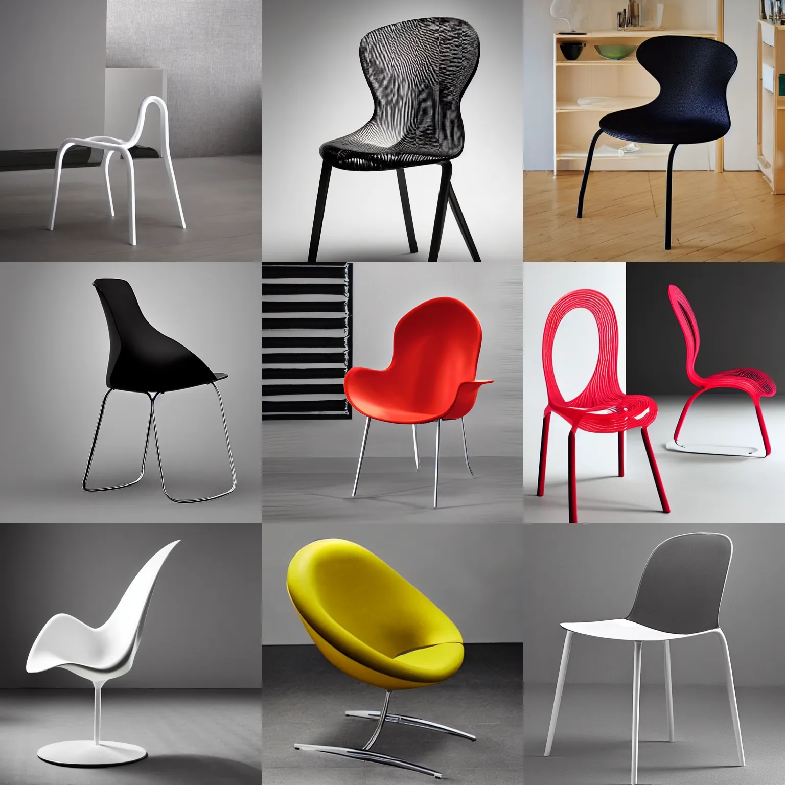 Prompt: a beautiful ikea chair designed by ross lovegrove