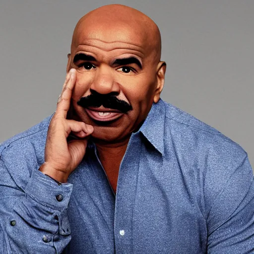 Prompt: steve harvey staring in an ad for nuclear disengagement