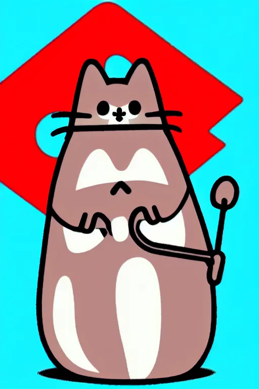 Image similar to a marxist pusheen