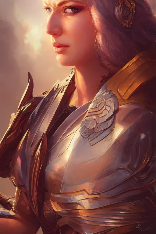 Image similar to amazon valkyrie athena, d & d, fantasy, portrait, highly detailed, headshot, digital painting, trending on artstation, concept art, sharp focus, illustration, art by artgerm and greg rutkowski and magali villeneuve