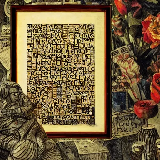 Image similar to secret messages hidden in artwork