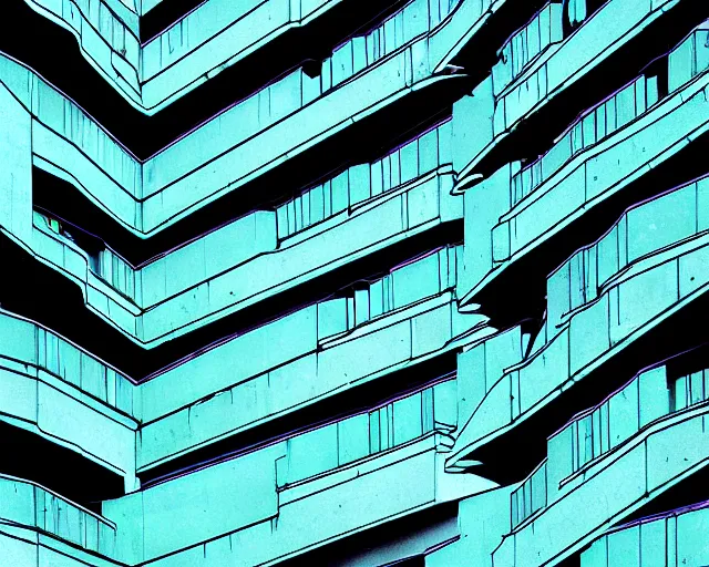 Prompt: seapunk brutalism