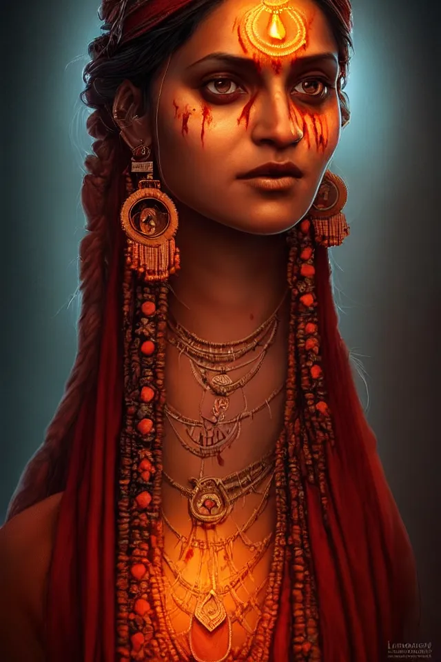 Image similar to epic professional digital art of beautiful indian 🧟♀👰♀, ambient lighting, painted, impressive, leesha hannigan, wayne haag, reyna rochin, perfect face, symmetrical, best on artstation, cgsociety, wlop, pixiv, stunning, gorgeous, much wow, cinematic, masterpiece