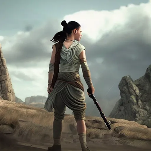 Image similar to rey skywalker gaming