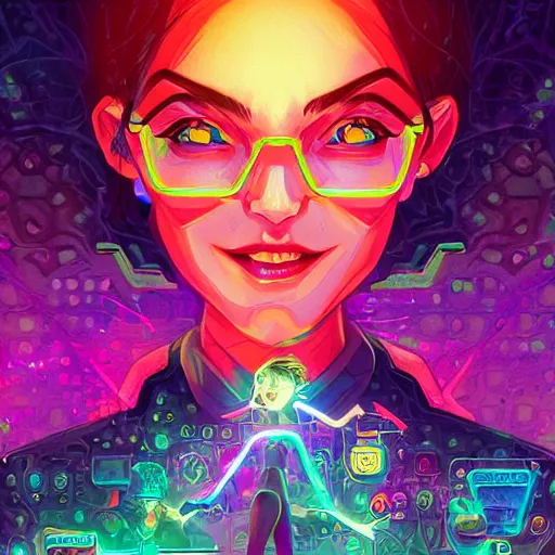 Image similar to skill magic geek inside matrix deepdream radiating a glowing aura stuff loot legends stylized digital illustration video game icon artstation lois van baarle, ilya kuvshinov, rossdraws,