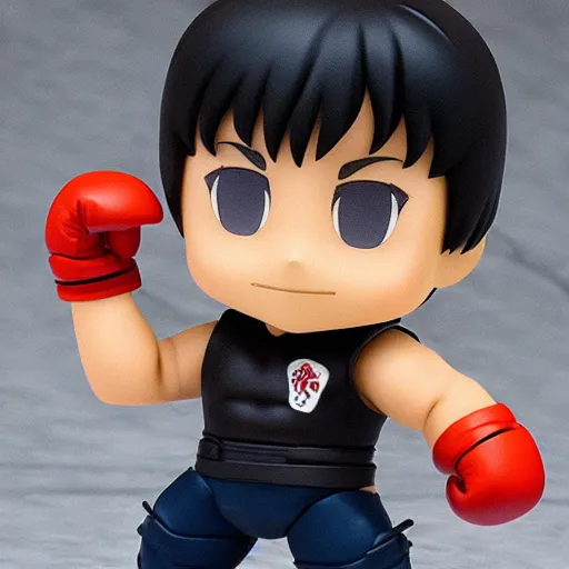 Image similar to sylvester stallone! as nendoroid!, boxer, kodak film