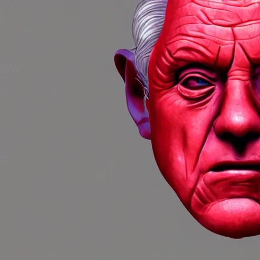 Image similar to sheev palpatine head coming out of a red mist, trending on artstation, profile pic, centered, accurate anatomy, highly detailed, digital art,