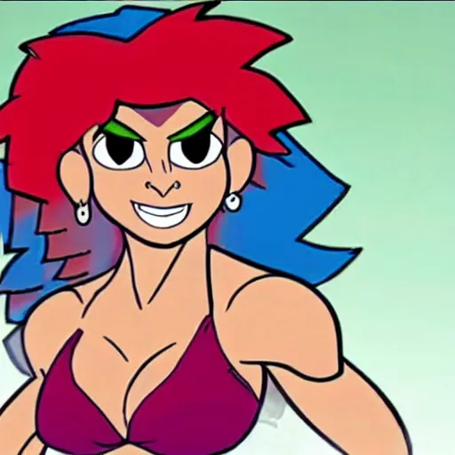 Image similar to fallon sherrock in the cartoon thundercats