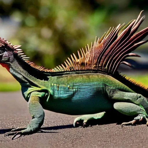 Image similar to Iguana running for president, 4k UHD, trending