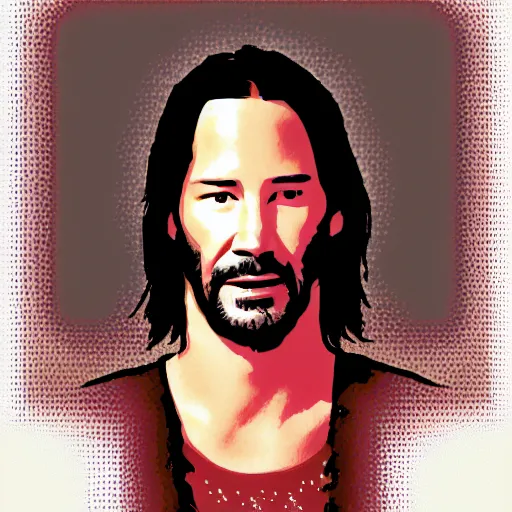 Image similar to Keanu reeves As Jesus Christ digital art