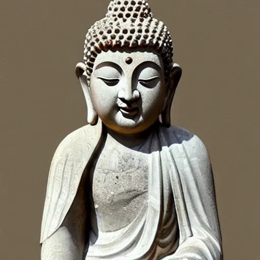 Image similar to “Indo-Greek :2 style statue wearing the coolest shades of Buddha:4, marble:3, highly detailed, photo realistic, hyper realistic”