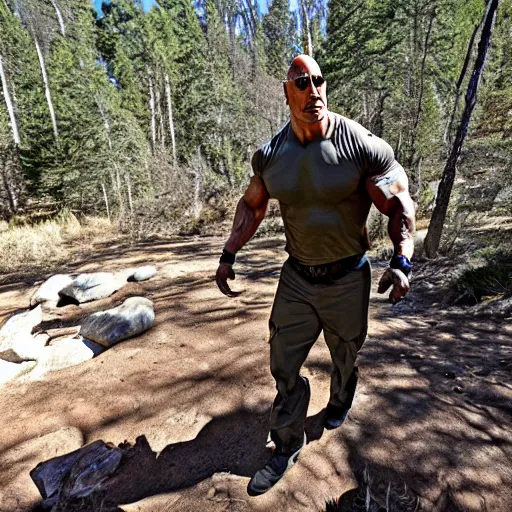 Image similar to dwayne the rock johnson trail cam