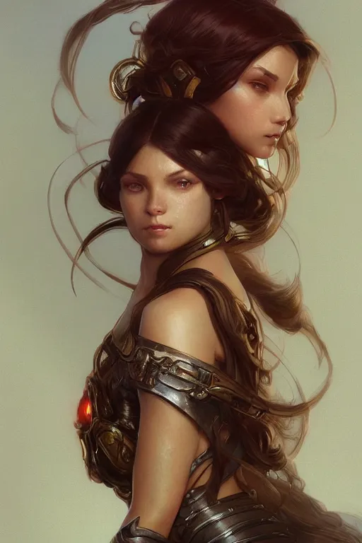 Prompt: portrait of the god of video games, D&D, fantasy, highly detailed, digital painting, artstation, concept art, smooth, sharp focus, illustration, art by artgerm and greg rutkowski and alphonse mucha