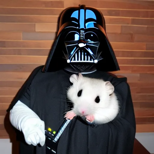 Prompt: darth vader hamster