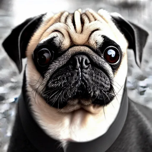 Image similar to “Pug mixed with a seal”