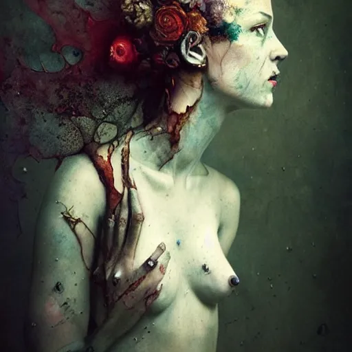 Image similar to lilith, by brooke shaden and alberto seveso and eve ventrue and john salminen and tim okamura, trending on artstation hq, deviantart, pinterest, 4 k uhd image