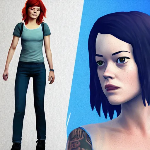 Image similar to Jane Levy as Chloe Price from Life Is Strange, realsitic, 8k